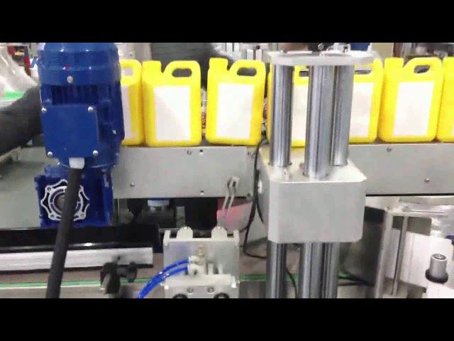 Máquina de rotulagem de garrafas de líquido de limpeza automática