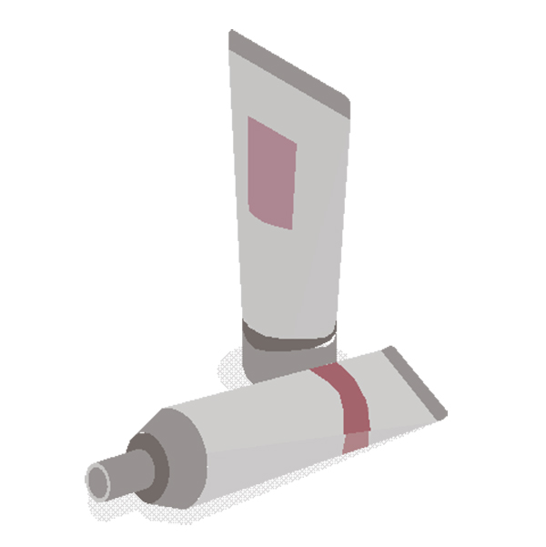 Etiquetas de embalagem para tubo de cosmético