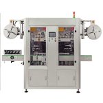 Máquina aplicadora de etiquetas de manga retrátil de PVC de pista dupla automática