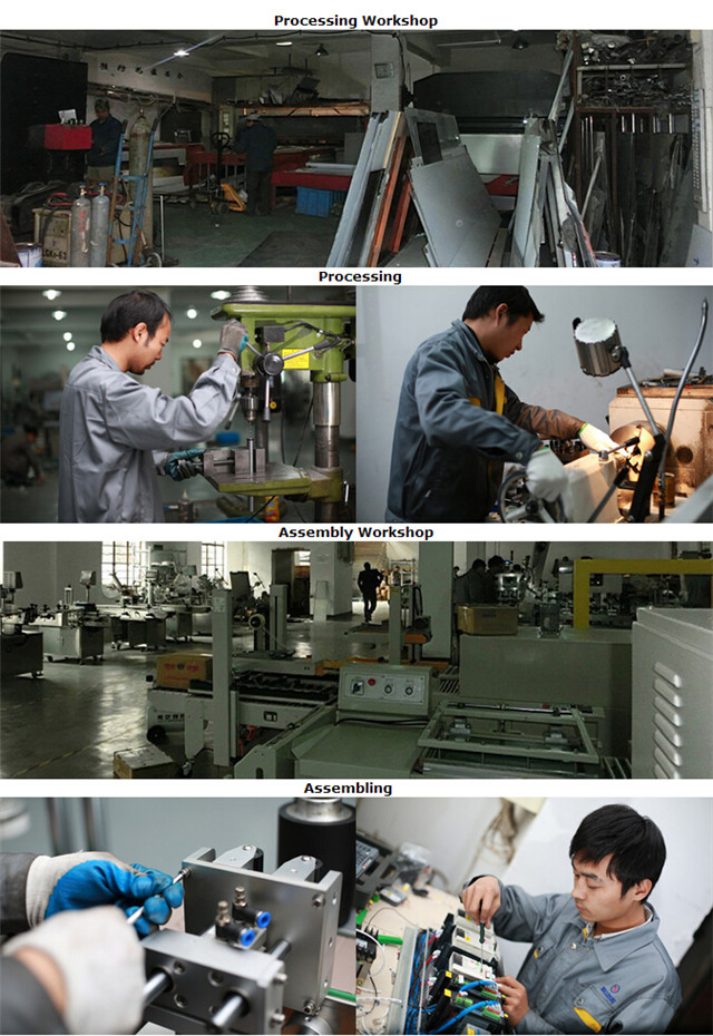 Processamento para fabricação da máquina de etiquetagem de livretos de embalagens de garrafas de superfície plana